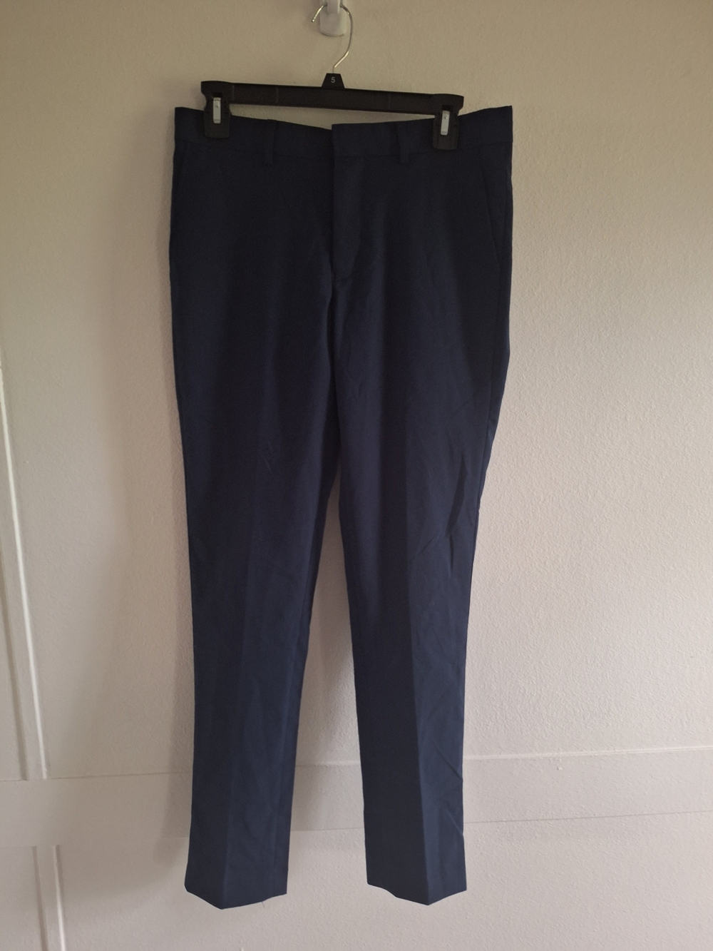 Men's VINCI Navy Dress Pants - Modern Tailored Fit